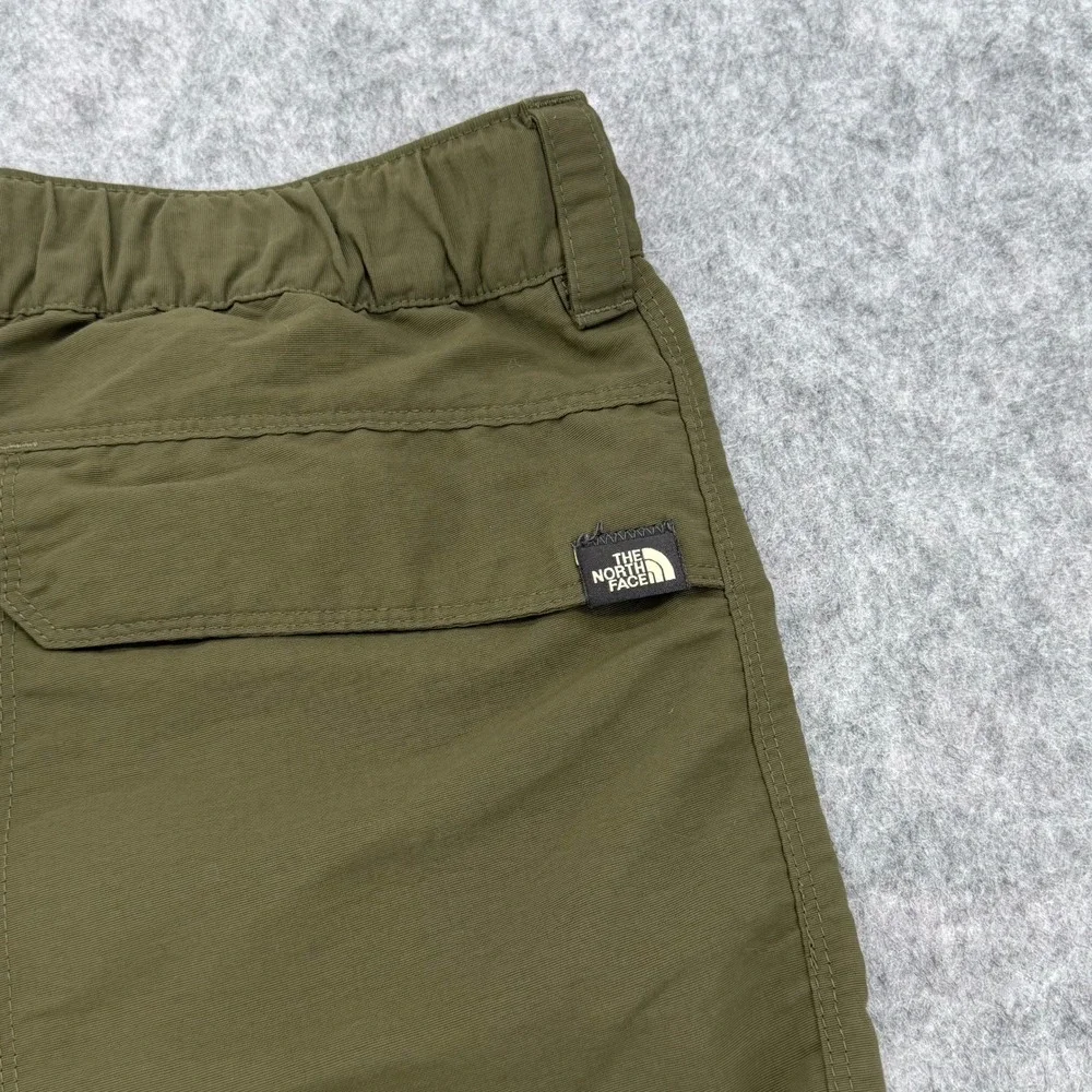 The North Face Mens Olive Green Belted Cargo Hiking Shorts Size XL 36